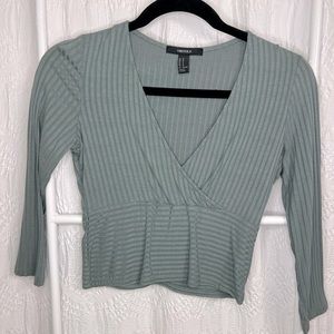 Long sleeve green top from forever 21!